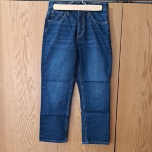 Old Navy Girls High-Rise Slouchy Straight Dark Blue Jeans